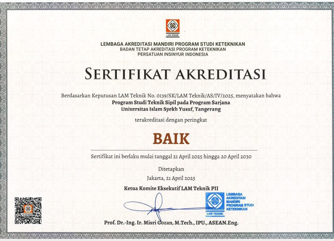 Sertifikat S1 Teknik Sipil